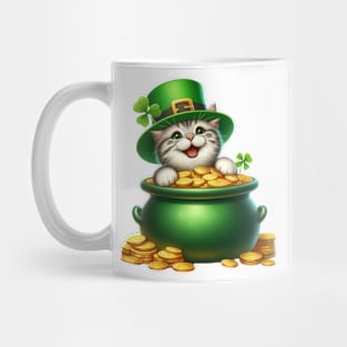 St Patricks Day American Shorthair Cat Mug